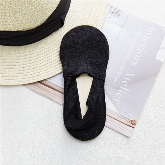 4 Pairs Women Lace Ankle No Show Socks - Picture 8 of 8